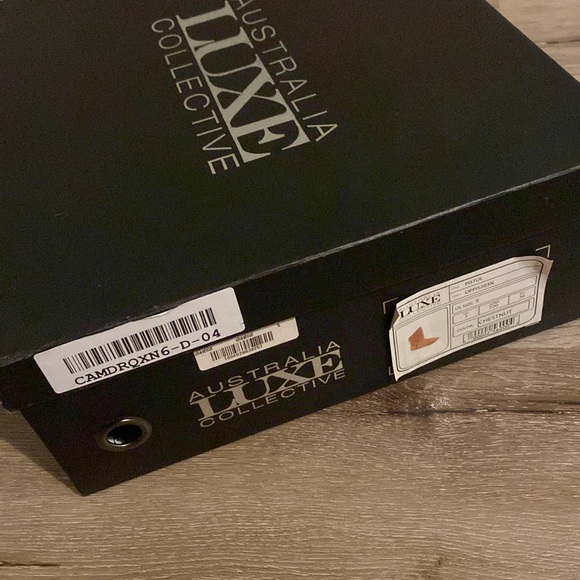 EUC [Australia Luxe Collective] Pistol Brown Studded Sheepskin Boots w/ Box W 5 - Picture 12 of 16